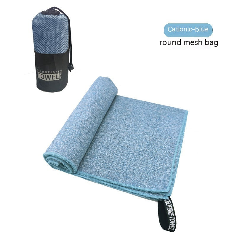 Asciugamano assorbente per il sudore, in velluto bifacciale, ad asciugatura rapida, sportivo