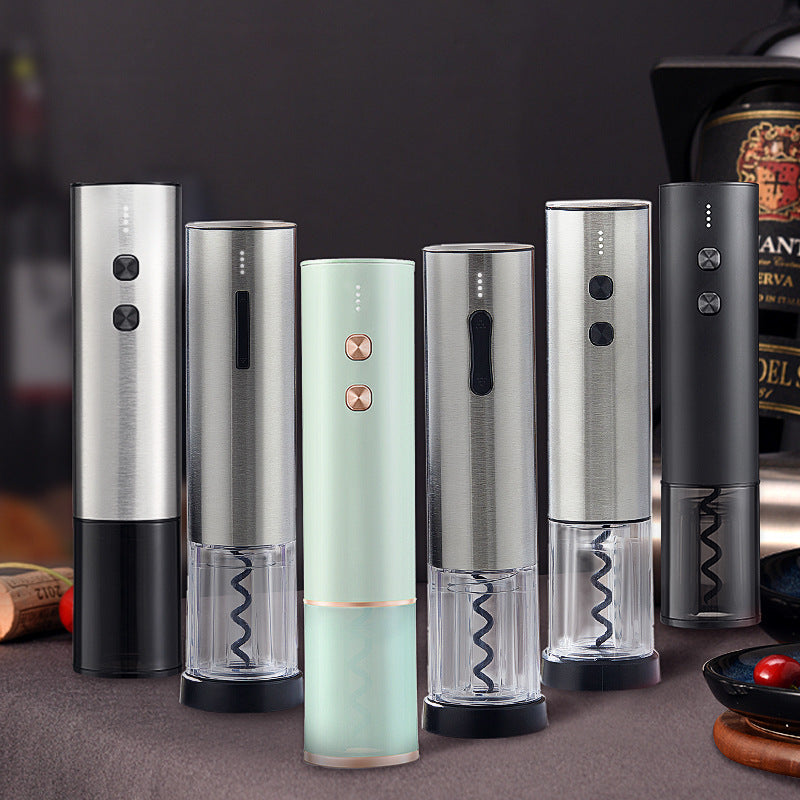 Apribottiglie elettrico per vino in acciaio inossidabile creativo ricaricabile