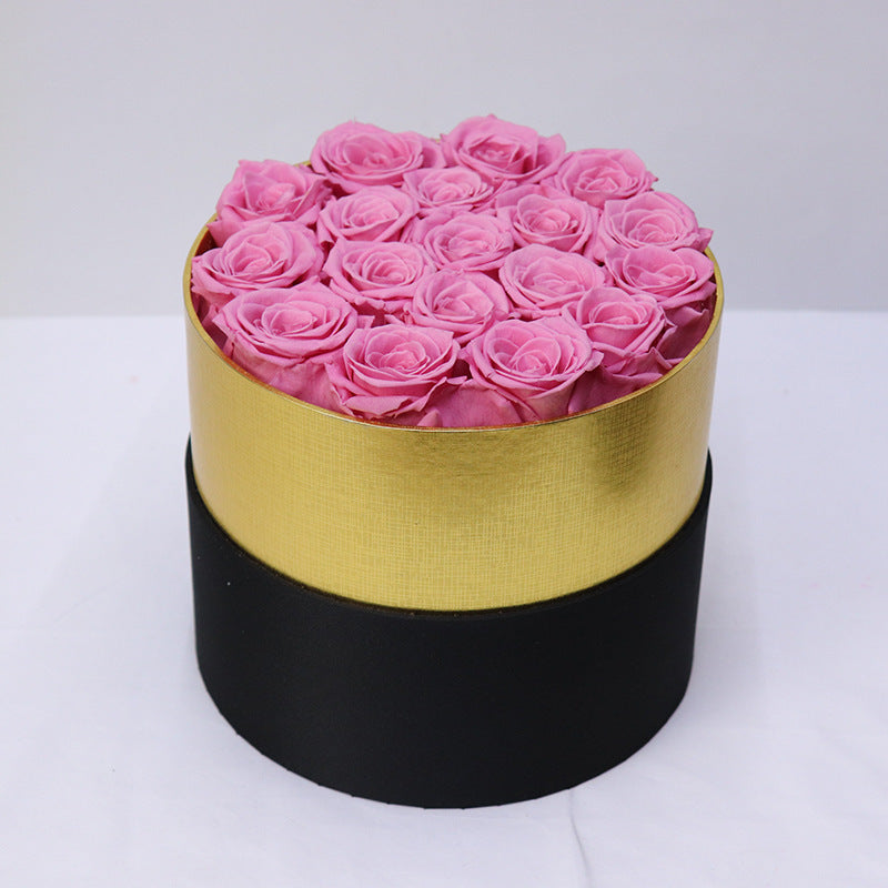 Exquisite roses in beautiful gift box assorted colors.