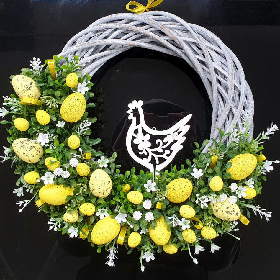 Accesorios de decoración de corona de conejito de Pascua familiar