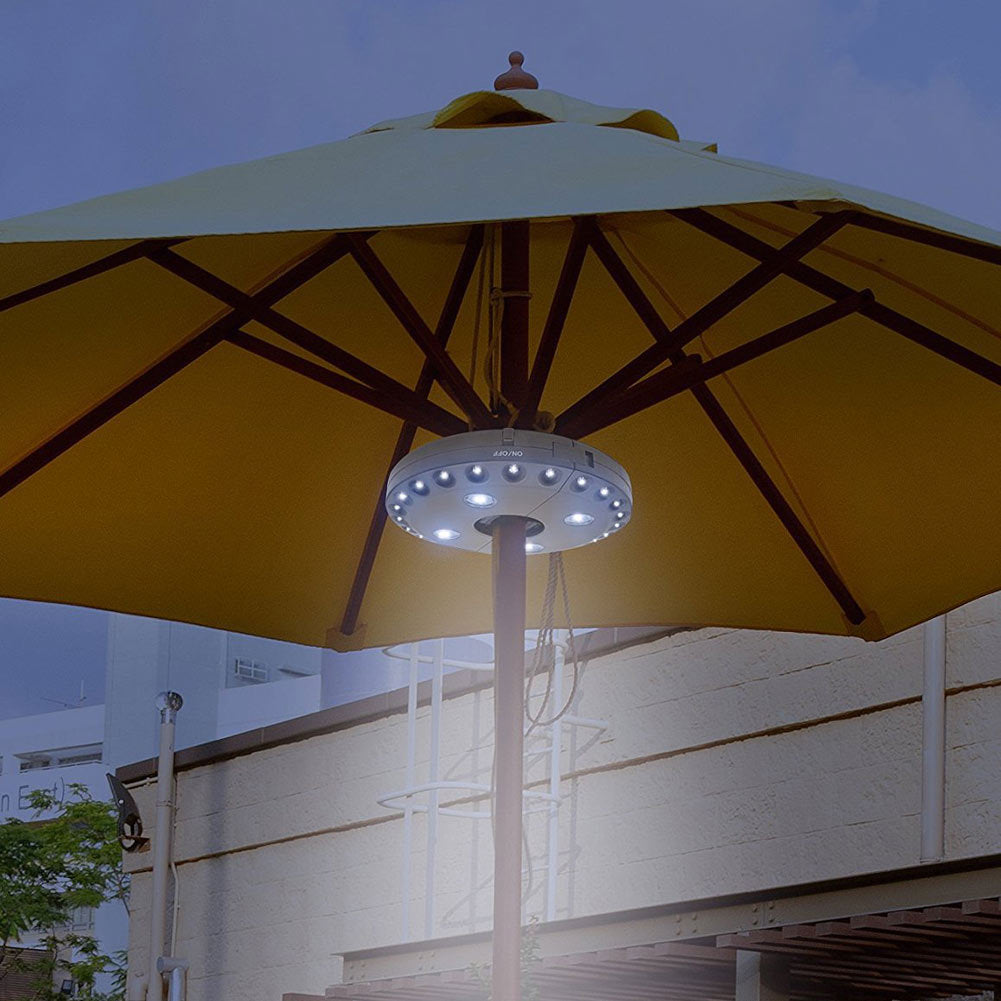 Lampada a ombrello con luce a led per giardino e spiaggia