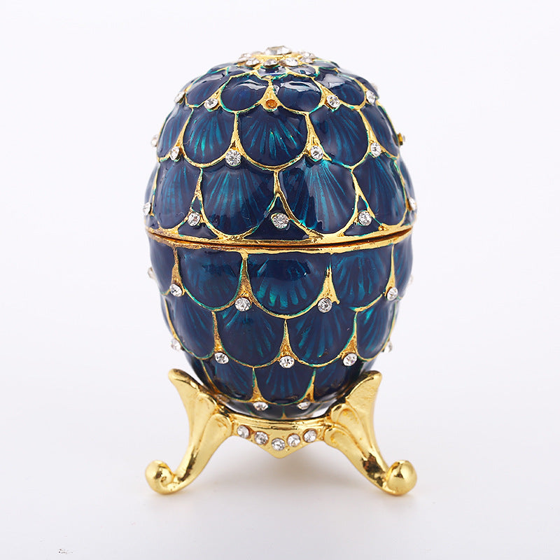 Painted Electroplated Diamond-encrusted Easter Eggs Home Decoration
