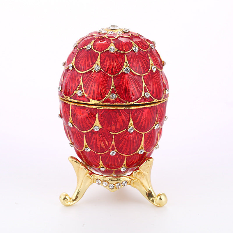 Painted Electroplated Diamond-encrusted Easter Eggs Home Decoration
