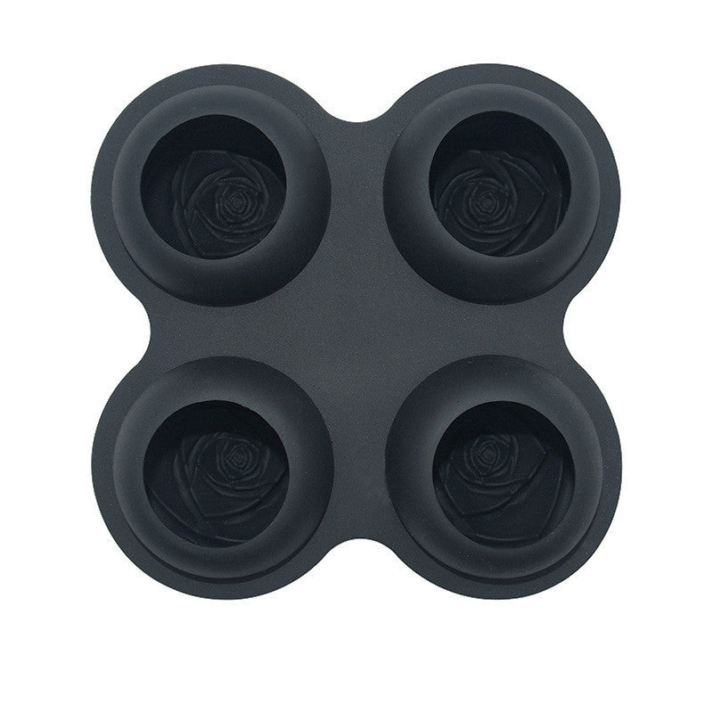 Stampi per ghiaccio in silicone 3D a forma di rosa grande