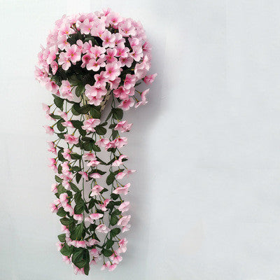 Beautiful Hanging Orchids Flocks Of  Silk Flowers