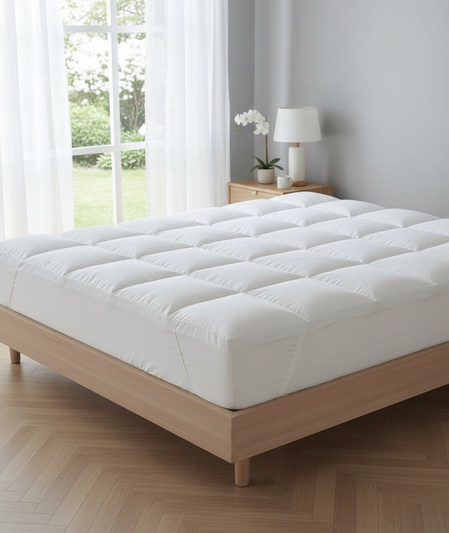 Topper Letto Anallergico in Fibra di Poliestere | Imbottitura 770 gr/mq