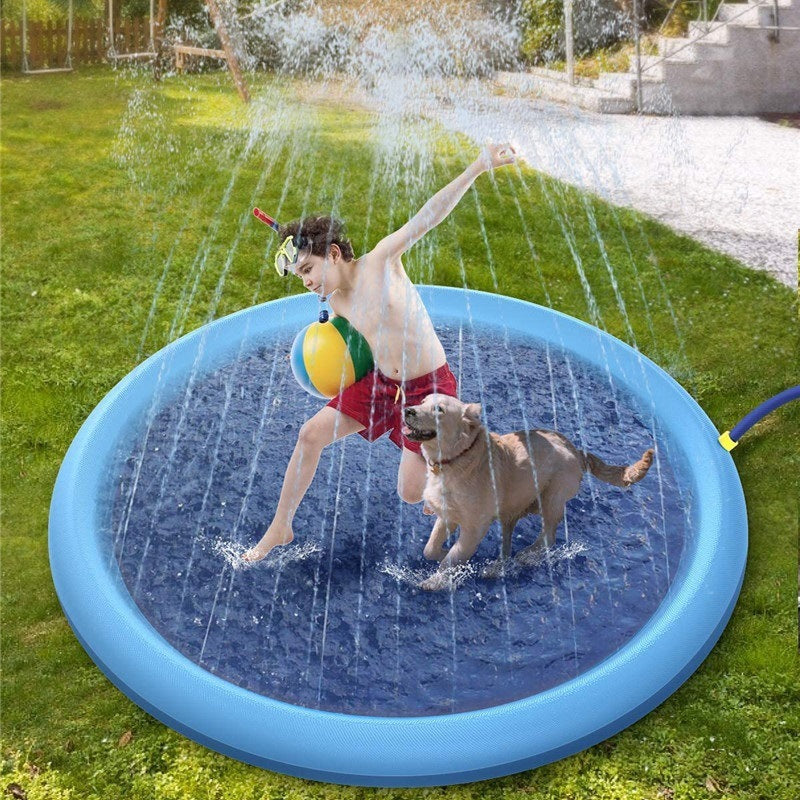 Almohadilla antideslizante para salpicaduras para niños y mascotas, piscina para perros, agua al aire libre de verano.