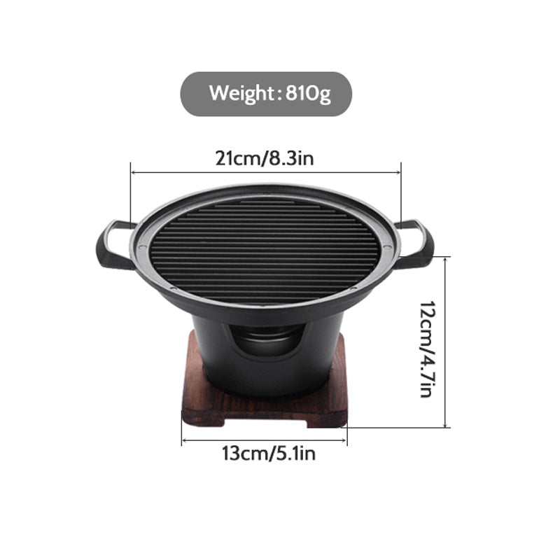 Padella antiaderente BBQ Mini Grill, non teme di bruciare