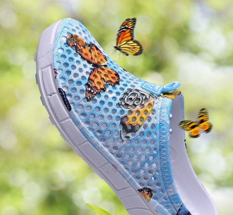 Beach Butterfly Hole Shoes