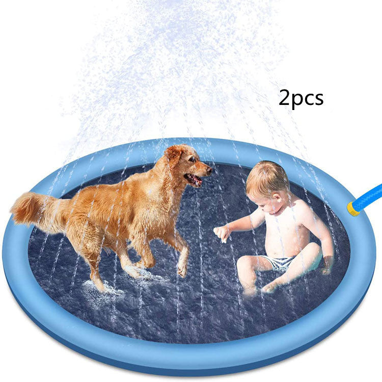 Almohadilla antideslizante para salpicaduras para niños y mascotas, piscina para perros, agua al aire libre de verano.