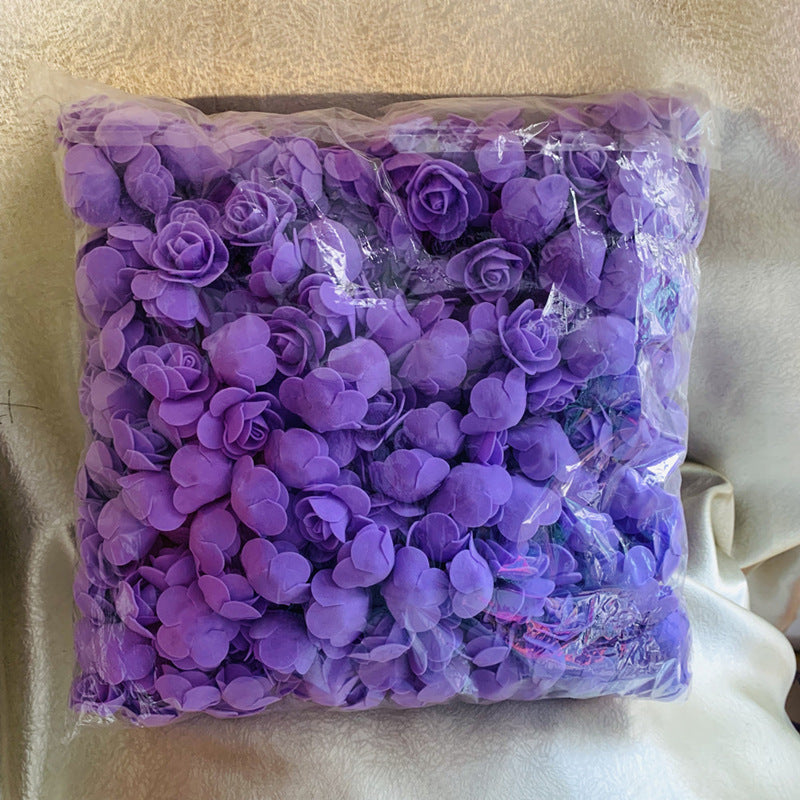 Rosas artificiales de espuma de 3 cm de diámetro, 500 unidades