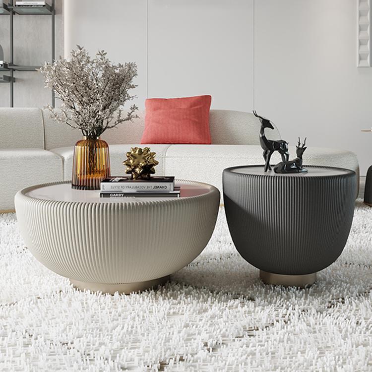 Tavolo moderno semplice leggero di lusso rotondo da tè piccolo da casa