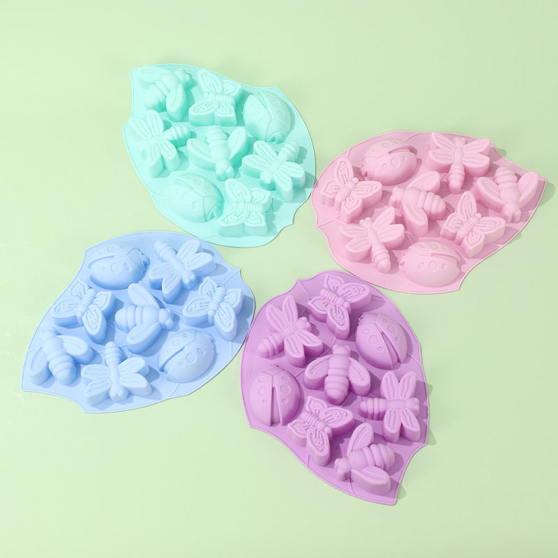 Stampo per dolci in silicone Poroso Insetto Farfalla Stampo per cioccolato di Pasqua Stampo per cottura fai da te