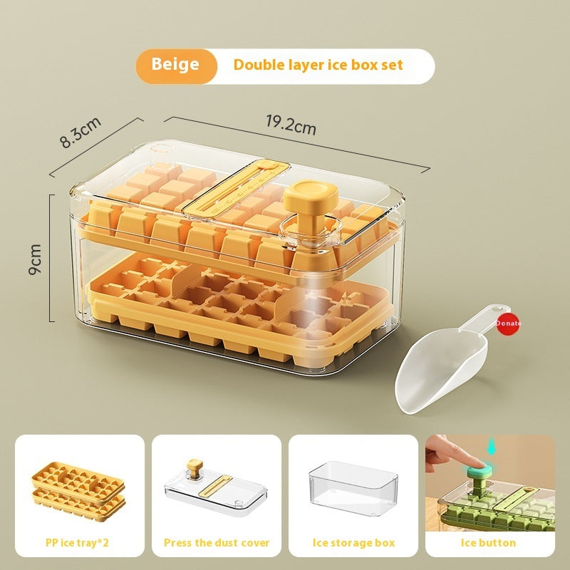 Ice Tray One-click Press Multi-function