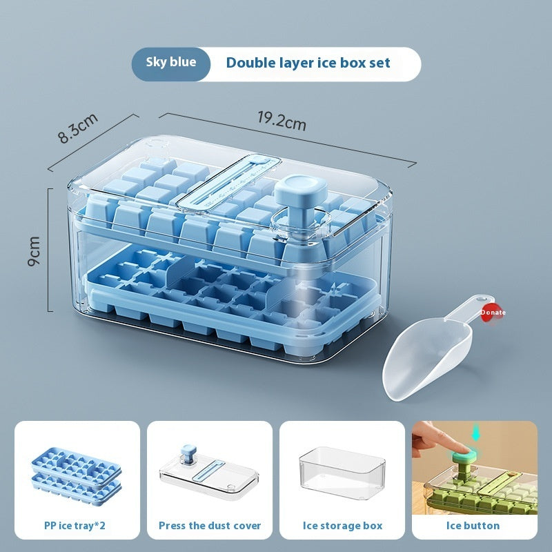 Ice Tray One-click Press Multi-function