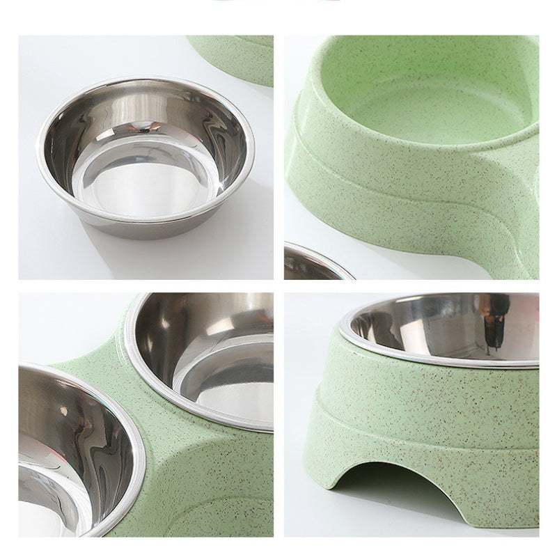 Pet Bowl Stainless Steel Double Functional