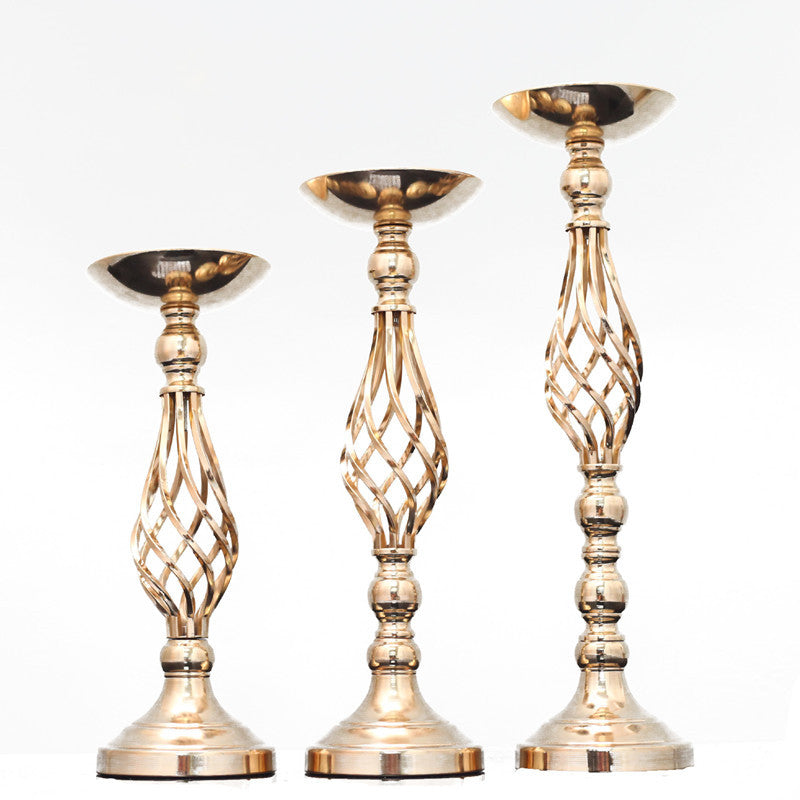 Portacandele Twist ornamenti vaso in ferro battuto