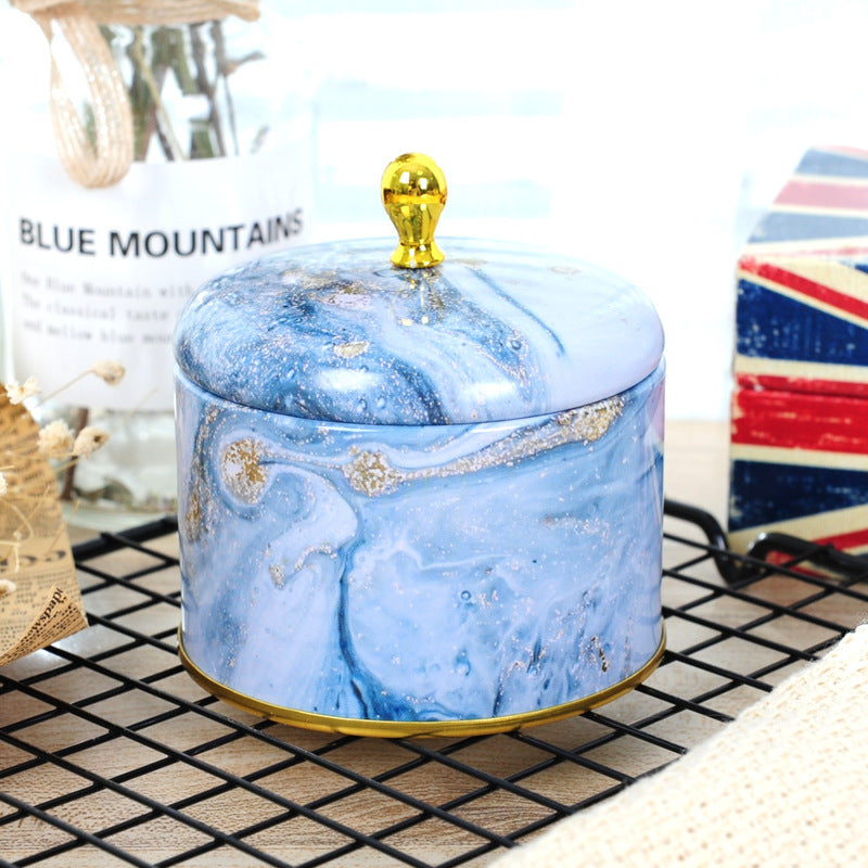 Beautiful designed round tin vessels.