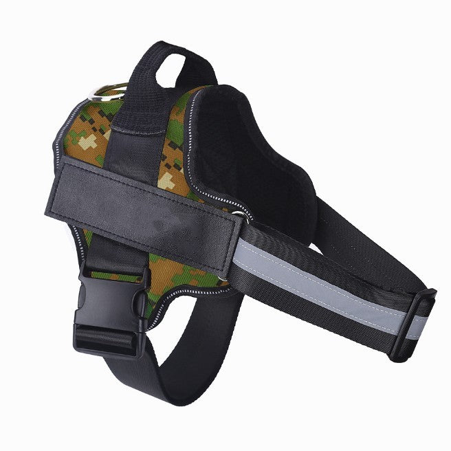 Pettorina anti-tiro per cani con strisce riflettenti - Gilet regolabile personalizzato per animali domestici