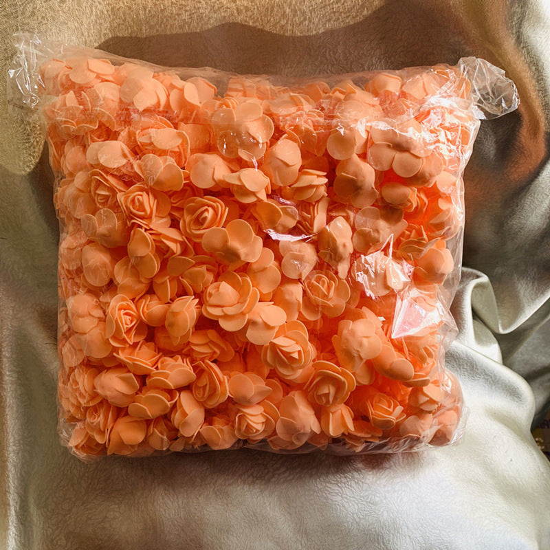 Rosas artificiales de espuma de 3 cm de diámetro, 500 unidades