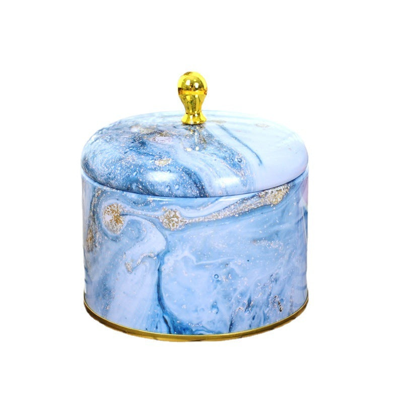 Beautiful designed round tin vessels.