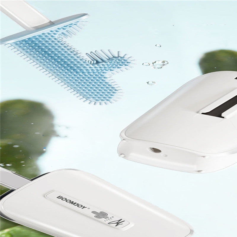 Scopino per WC con secchio a parete