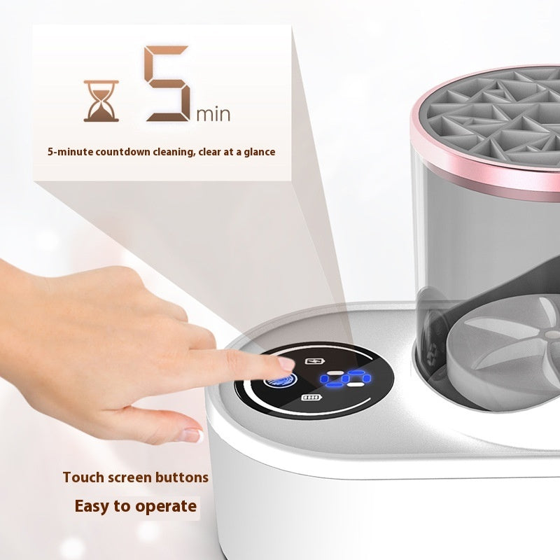 Electric Makeup Brush Cleaner Rechargeable Stand Device