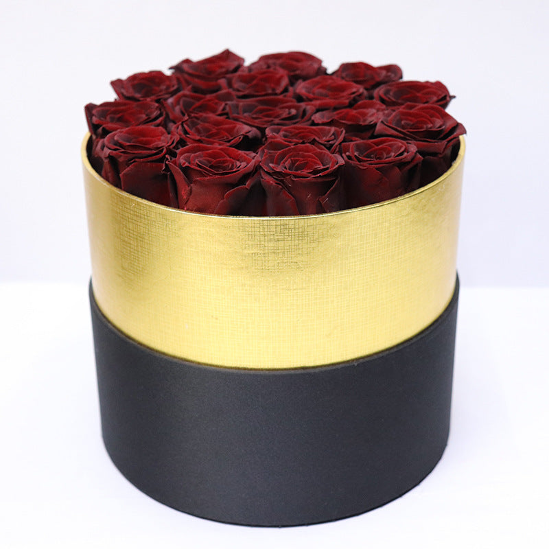 Exquisite roses in beautiful gift box assorted colors.