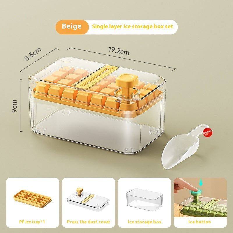 Ice Tray One-click Press Multi-function