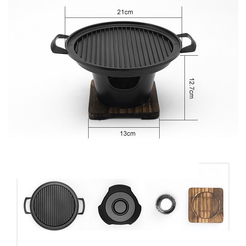 Padella antiaderente BBQ Mini Grill, non teme di bruciare