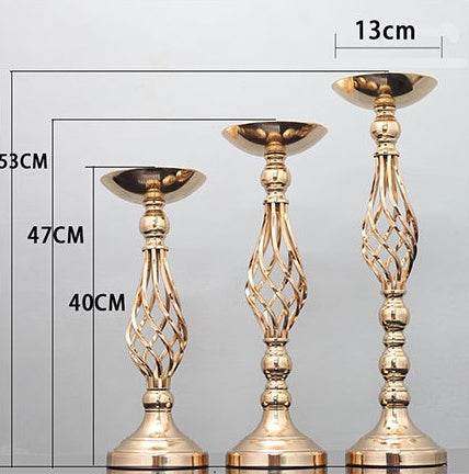 Portacandele Twist ornamenti vaso in ferro battuto