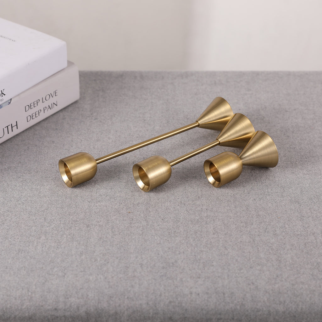 Copper Aluminum Metal Candle Holder for home or events