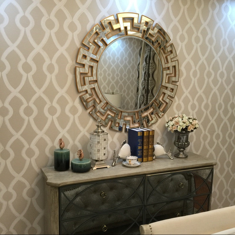 Specchio da pranzo creativo in stile europeo appeso lateralmente