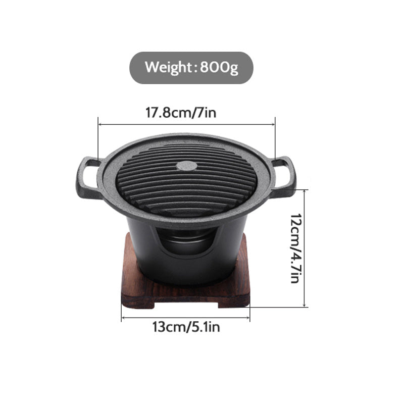 Padella antiaderente BBQ Mini Grill, non teme di bruciare