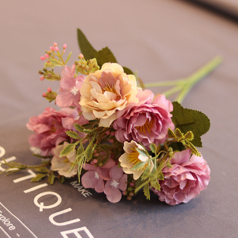 Decorazione Mazzo Fiori Artificiali di Seta