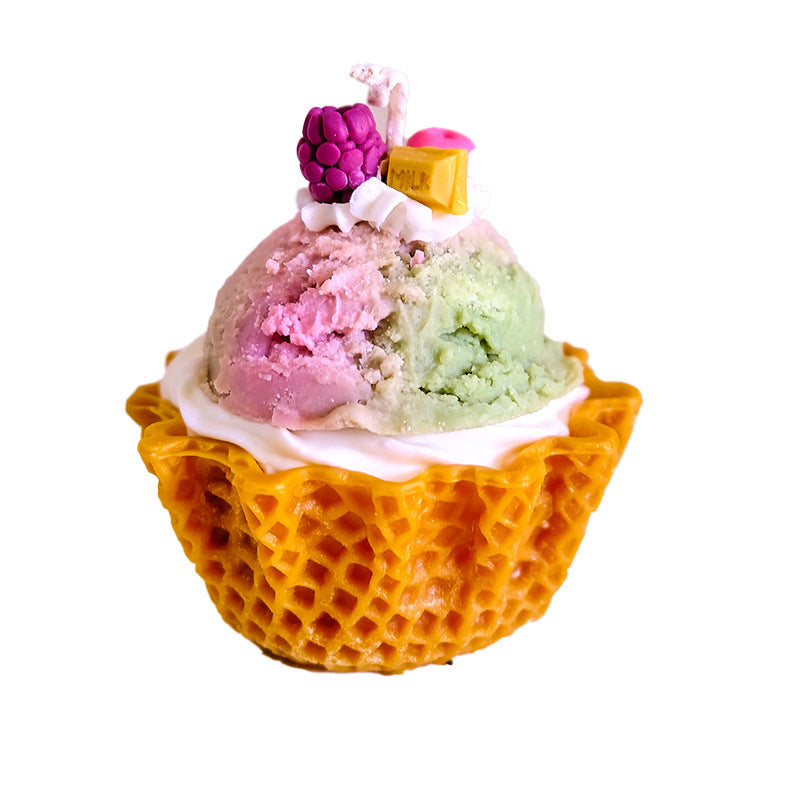 Cup Cake Candles Cream Dessert