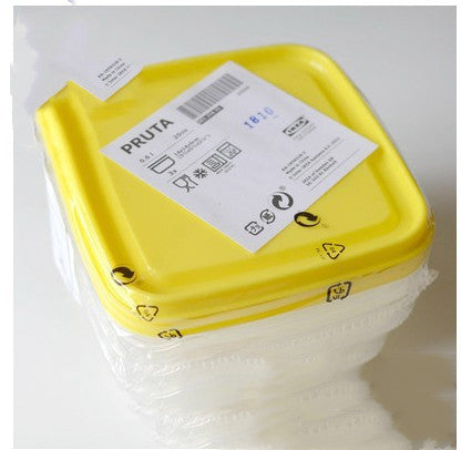 Recipientes de plástico para alimentos, caja para horno microondas