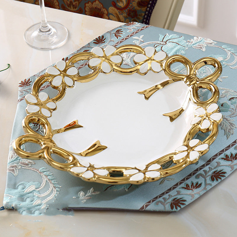 Piatto di frutta nordico leggero tavolino da salotto di lusso Home