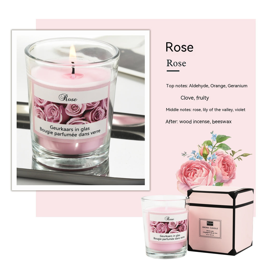 Candles Aromatherapy Glass Romantic Fragrance