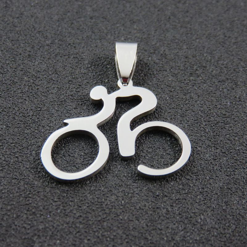 Mountain Bike Necklace Stainless Steel