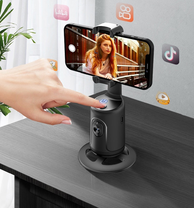 Treppiede per video con monitoraggio automatico del viso a 360° per smartphone