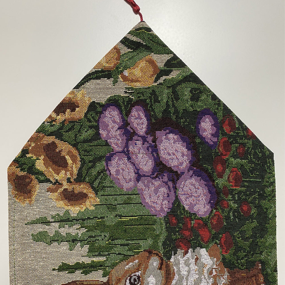 Runner da tavolo con uovo di coniglio di Pasqua, tovaglia in stile americano, stile villaggio