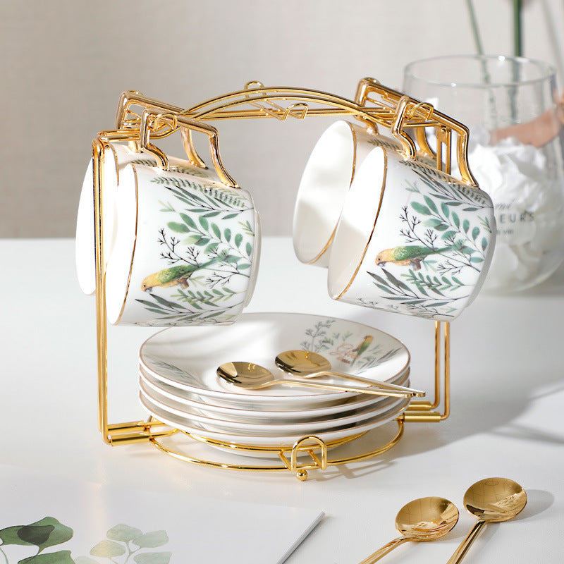 Set di tazze e piattini da caffè in ceramica Set da tè europeo