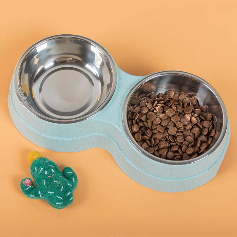 Pet Bowl Stainless Steel Double Functional
