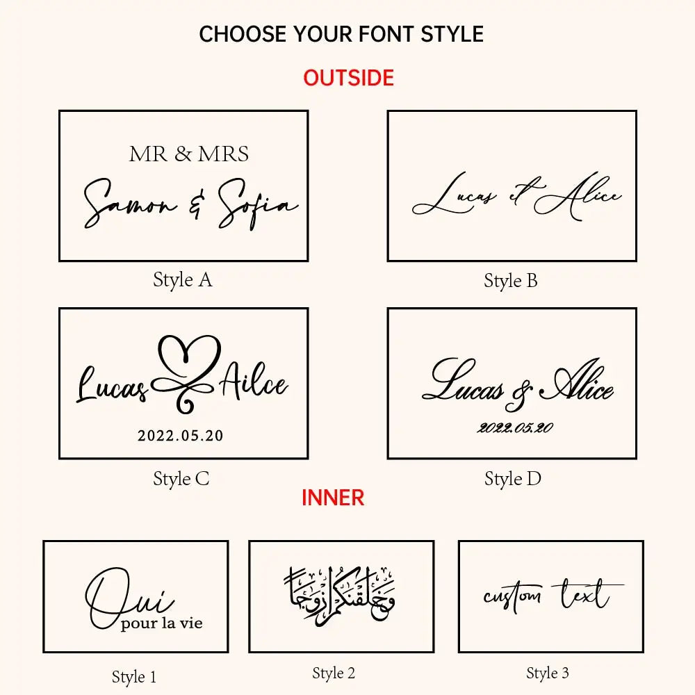 Scatola portagioie in flanella, scatola regalo per fedi nuziali personalizzata.