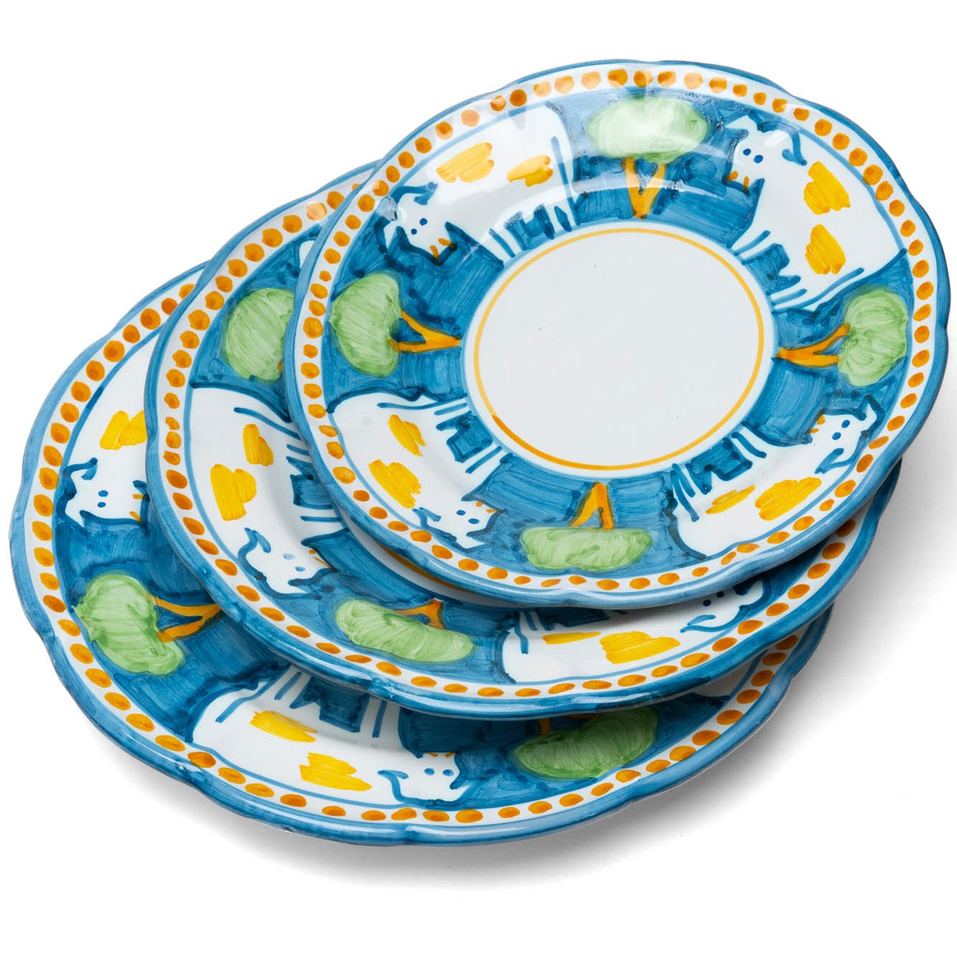 Tris Piatti Animali - Mucca