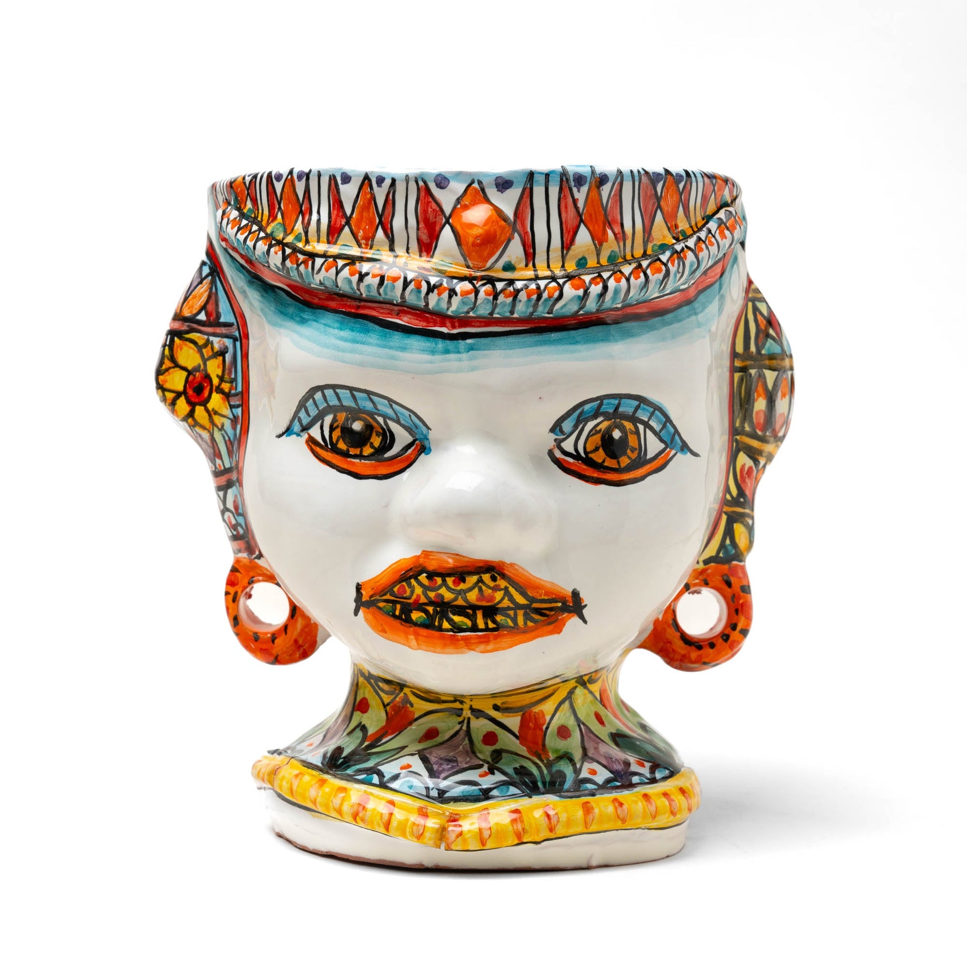 Testa di Moro Istintismo Arancione Piccola 17 cm