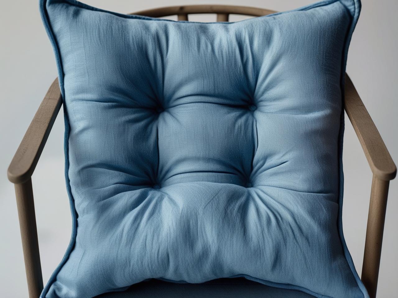 Coprisedia imbottito in cotone tinta unita – Modello Morbidone 42x42 cm | Linea Zalea