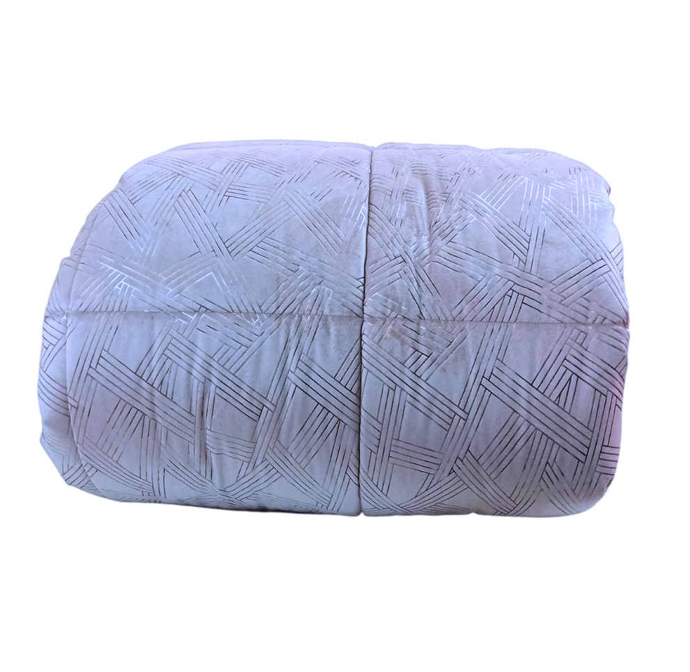 Trapunta Vanessa in velluto glitter – 350 g/m² – Made in Italy