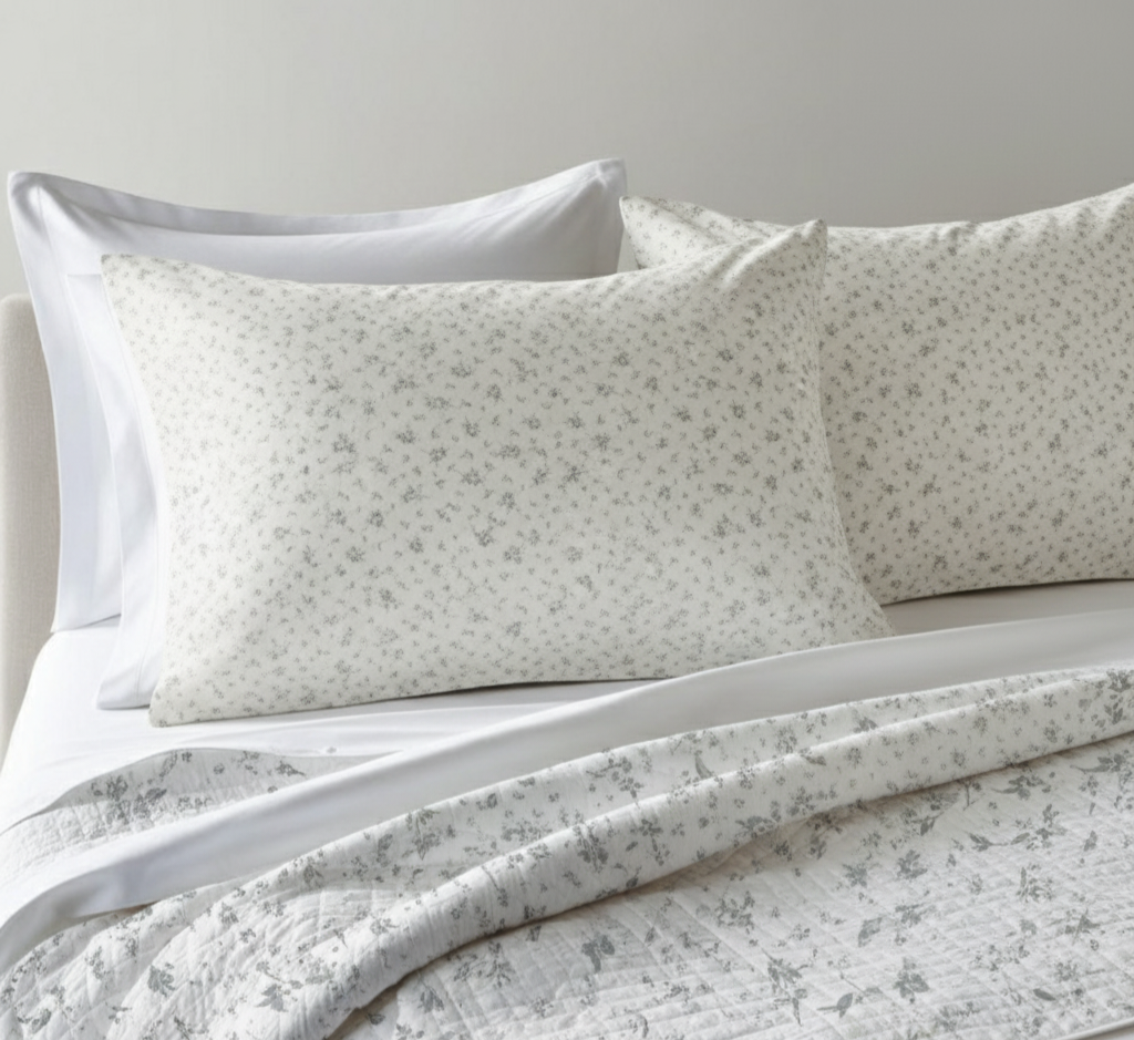 Linea Provenza – Completo Letto Matrimoniale en Cotone Percalle Made in Italy